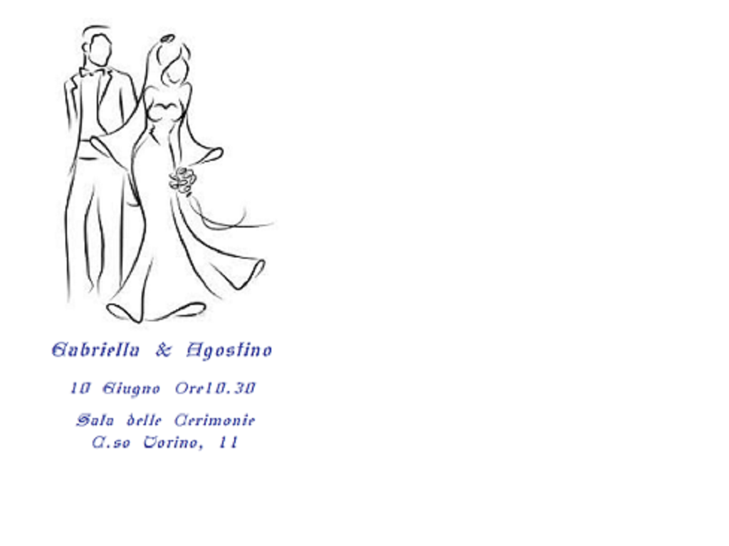 Lista nozze Agostino e Gabriella