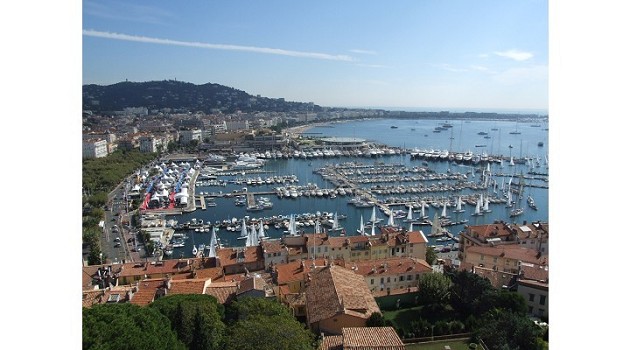 Panorama di Cannes dalla città vecchia
