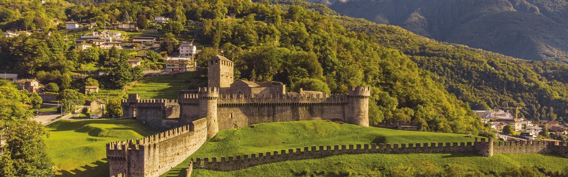 Canton Ticino: Mercato di Luino & castelli di Bellinzona