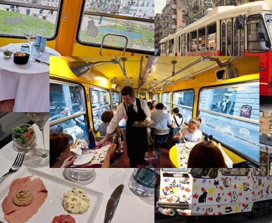 Pranzo a bordo di un tram storico a Torino